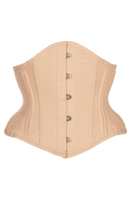 Waspiekorsett aus Baumwolle für Waist-Training, beige