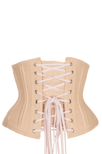 Waspiekorsett aus Baumwolle für Waist-Training, beige