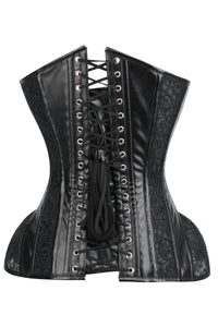 Corset Story EXS008 PVC Overbust Corset with Hip Panels