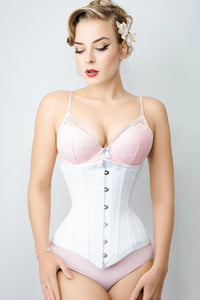 Corset Story MY-069 Long White Underbust Corset Waist Taming