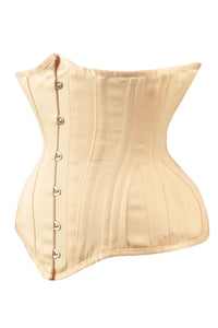Unterbrust-Korsett mit Verlängerungen über die Hüfte, Expert Waist Training, cremeweiß