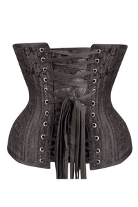 Schönes Longline Waist Training Unterbrust-Korsett in Noire