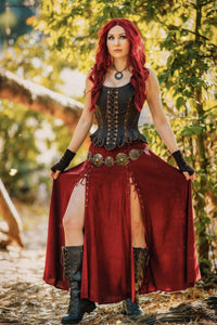 Mittelalterlich inspiriertes LARP Korsett, Steampunk
