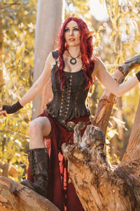 Mittelalterlich inspiriertes LARP Korsett, Steampunk