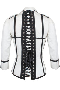 Zweireihige Steampunk Korsett Jacke