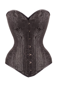 Verlängertes Korsett, Expert Waist Training, Brokat, schwarz