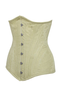 Corset Story BC-061 Pastel Brocade Longline Underbust Corset with Hip Panels