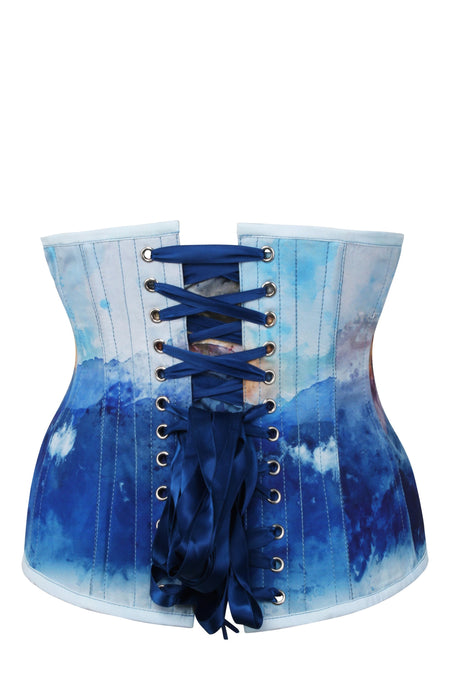 Corset Story MY-606 Misty Mountain Print Underbust Corset