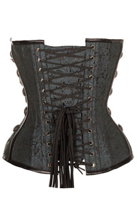 Corset Story ND-301 Black Steampunk Corset With Chains