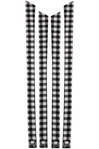 Dahlia Strap in schwarzer Karomusterung, aus Baumwolle