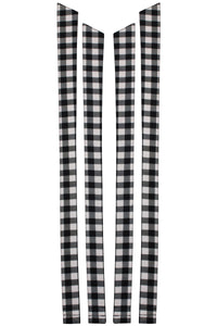 Dahlia Strap in schwarzer Karomusterung, aus Baumwolle
