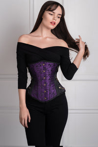 Corset Story WTS500 Purple Steampunk Longline Underbust Corset