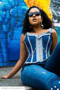 Corset Story WTS837 Double Denim WaistCoat Corset
