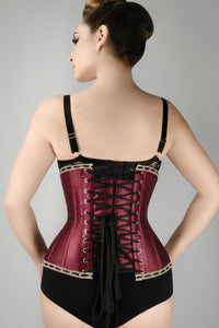 Corset Story WTSTE010 Burgundy Victorian Circus Inspired Longline Underbust