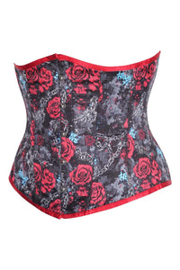 Rebel Rose Underbust Corset – Chains, Roses & Gothic Edge