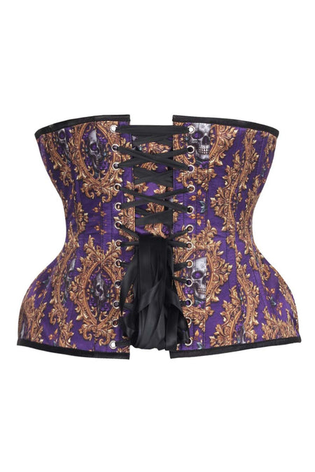 Baroque Skull Elegance Underbust Corset – Gothic Glamour Meets Vintage Opulence