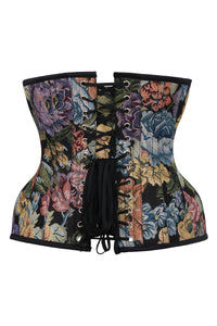 Floral Print Curvy Underbust Corset