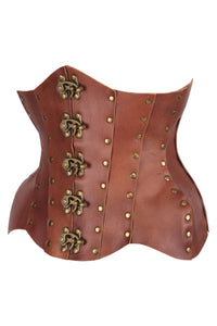 Handmade Leather Underbust Corset – Premium Quality for Re-Enactments & Renfaire Elegance