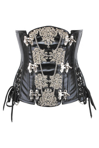 Corset Story WTS223 Ornate Leatherette Steampunk Underbust